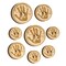 Sniggle Sloth; Sorcerer Elemental Fire Magic Wood Buttons for Sewing Knitting Crochet DIY Craft; Category:Buttons; Image:2